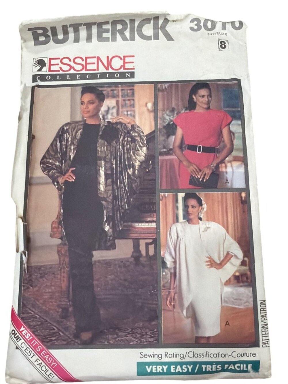 Butterick 3010 Essence Collection Womens Jacket & Dress Sewing Pattern 8